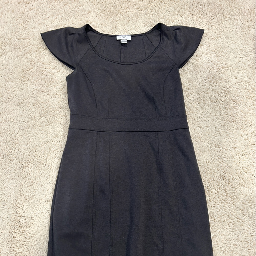 Midi gray dress from the Loft medium